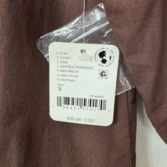 free-est La Bamba Cotton Double Espresso Drop Waist Ruffle Lace Hem Mini Dress - Picture 13 of 16